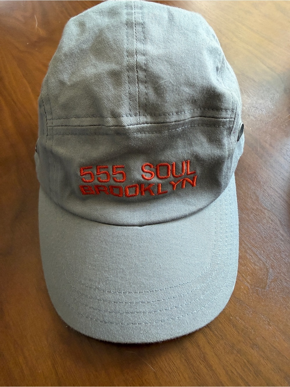 **RARE VINTAGE ** Original  90s 555 Soul Brooklyn Embroidered Gray Fitted Cap
